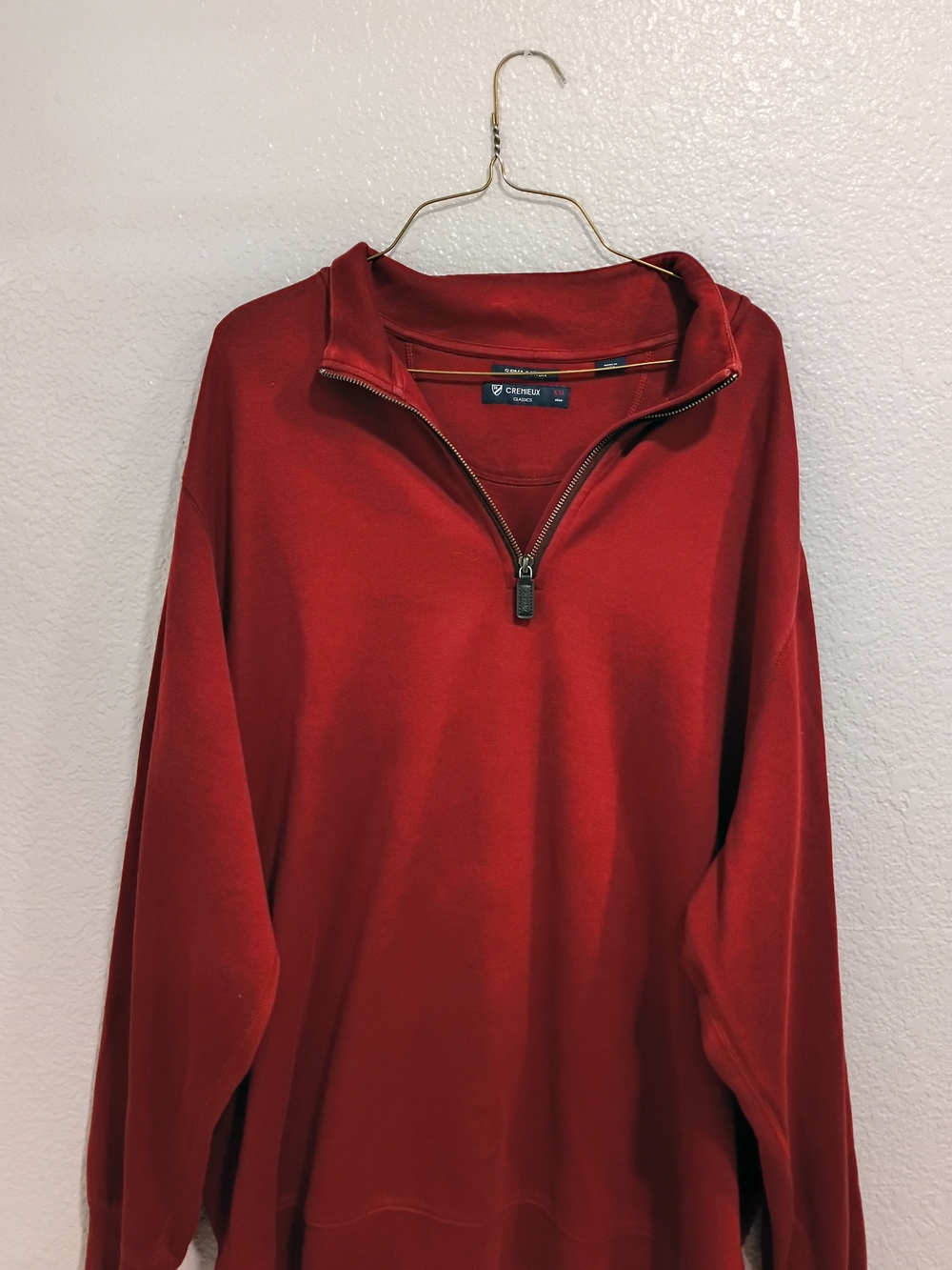 Daniel Cremieux Men’s Quarter-Zip Sweater in Red